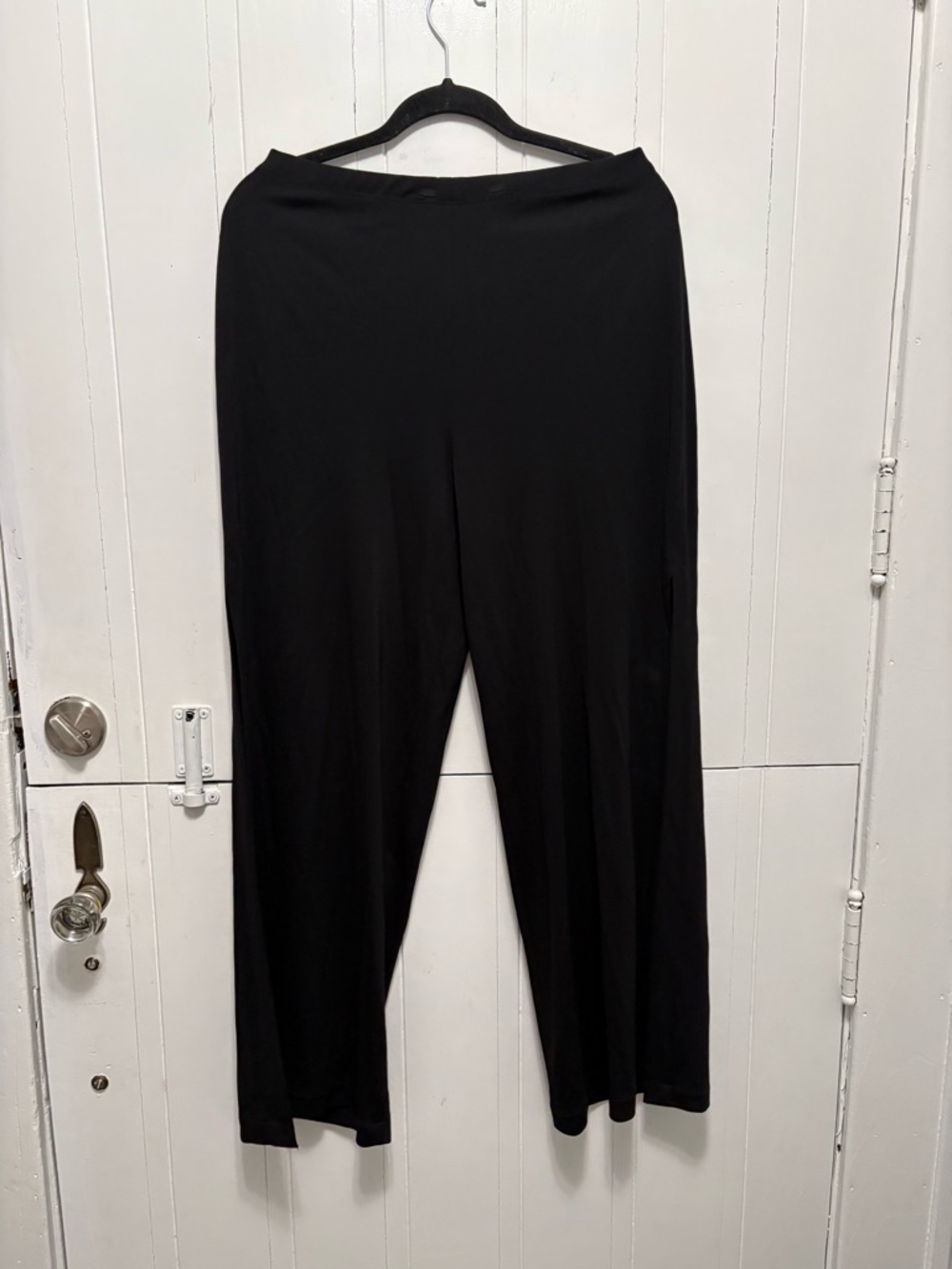 Nicole Bakti Black Wide-Leg Ponte Pants